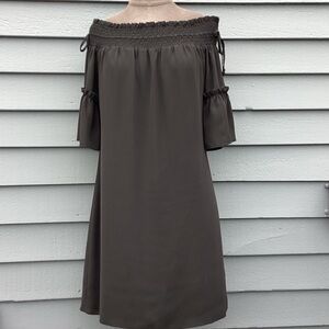 Laundry By Shelli Segal Elegant Off-Shoulder Black Dress Size 10